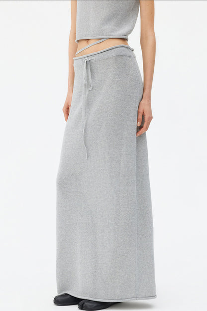 Wool Linen Knit Tank and Skirt Set-Up