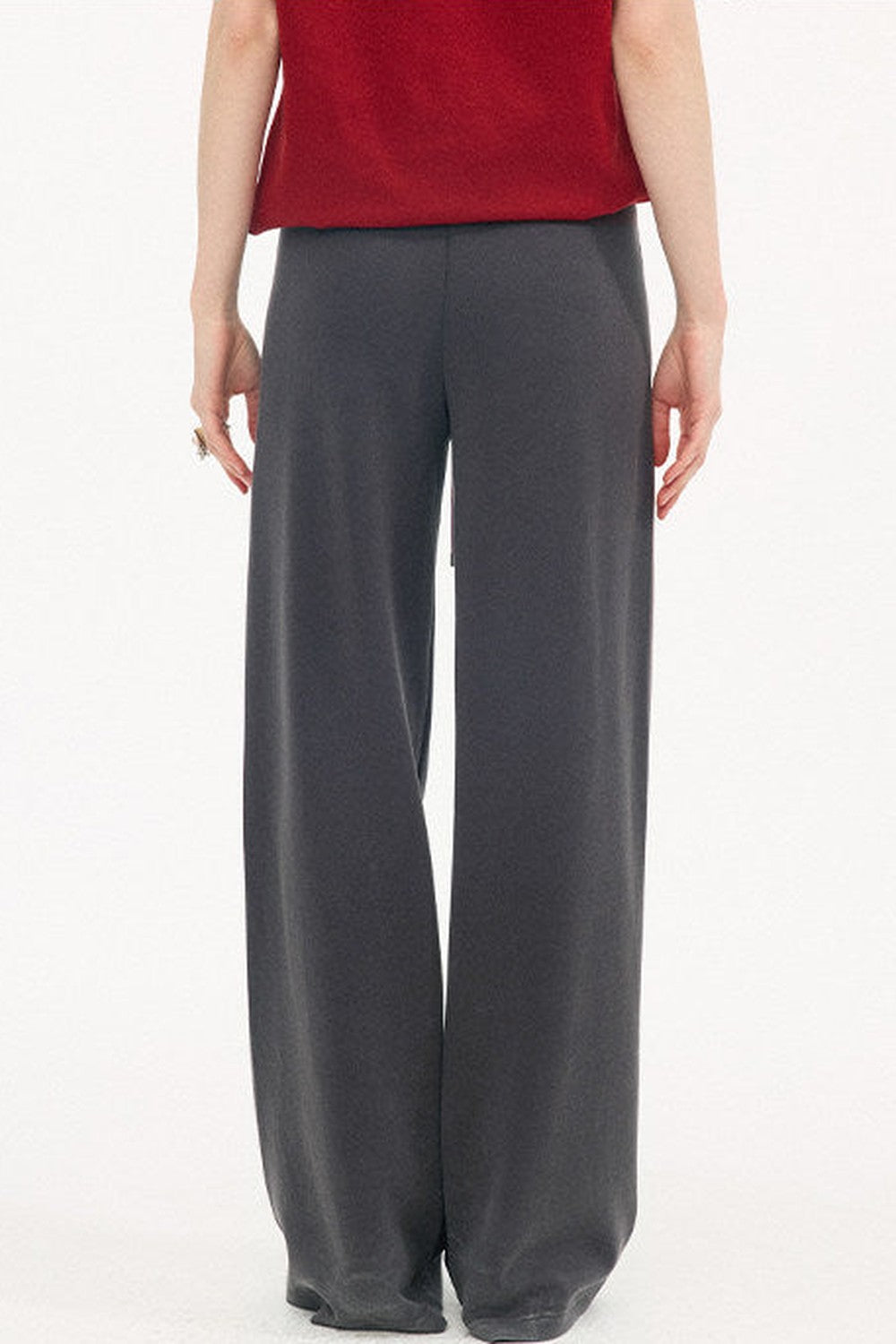 High-Waisted Slim Pants