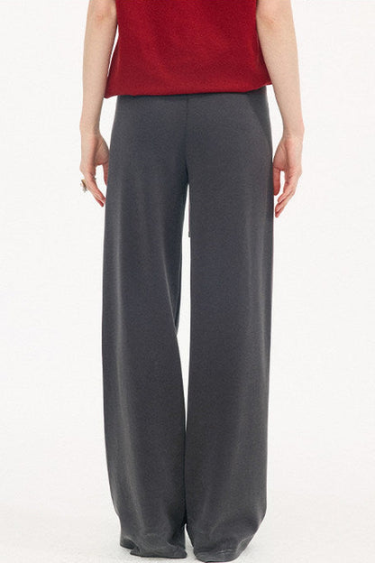 High-Waisted Slim Pants