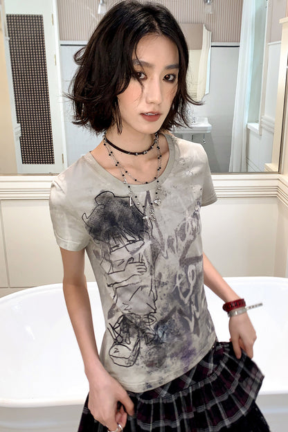 Sleepy Cropped T-Shirt