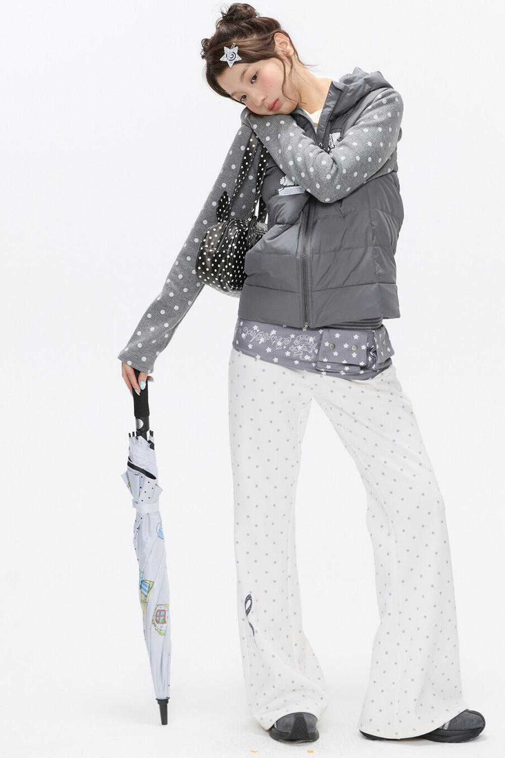 Bear Ears White Duck Down Jacket