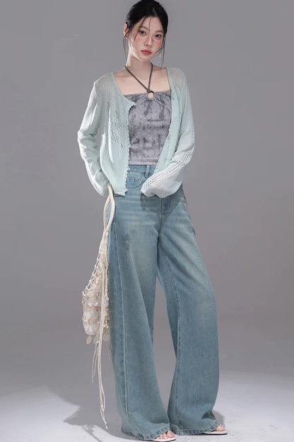 Seestern-Strickjacke