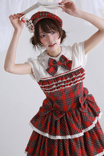 Showa Retro Red Lolita Dress