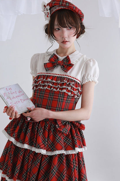 Showa Retro Red Lolita Dress
