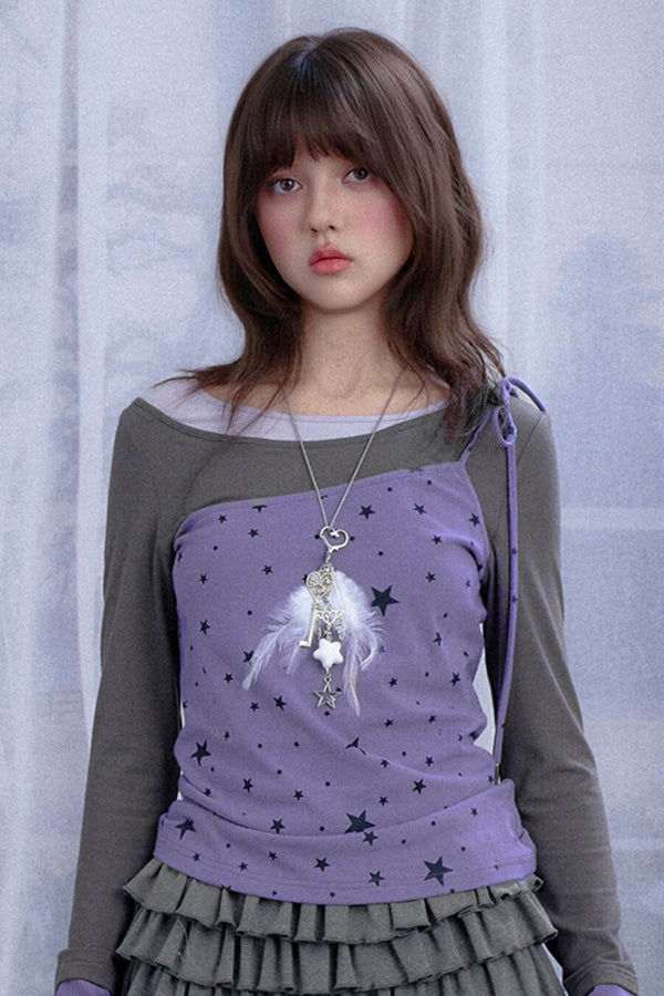 Star Layered-Look T-Shirt