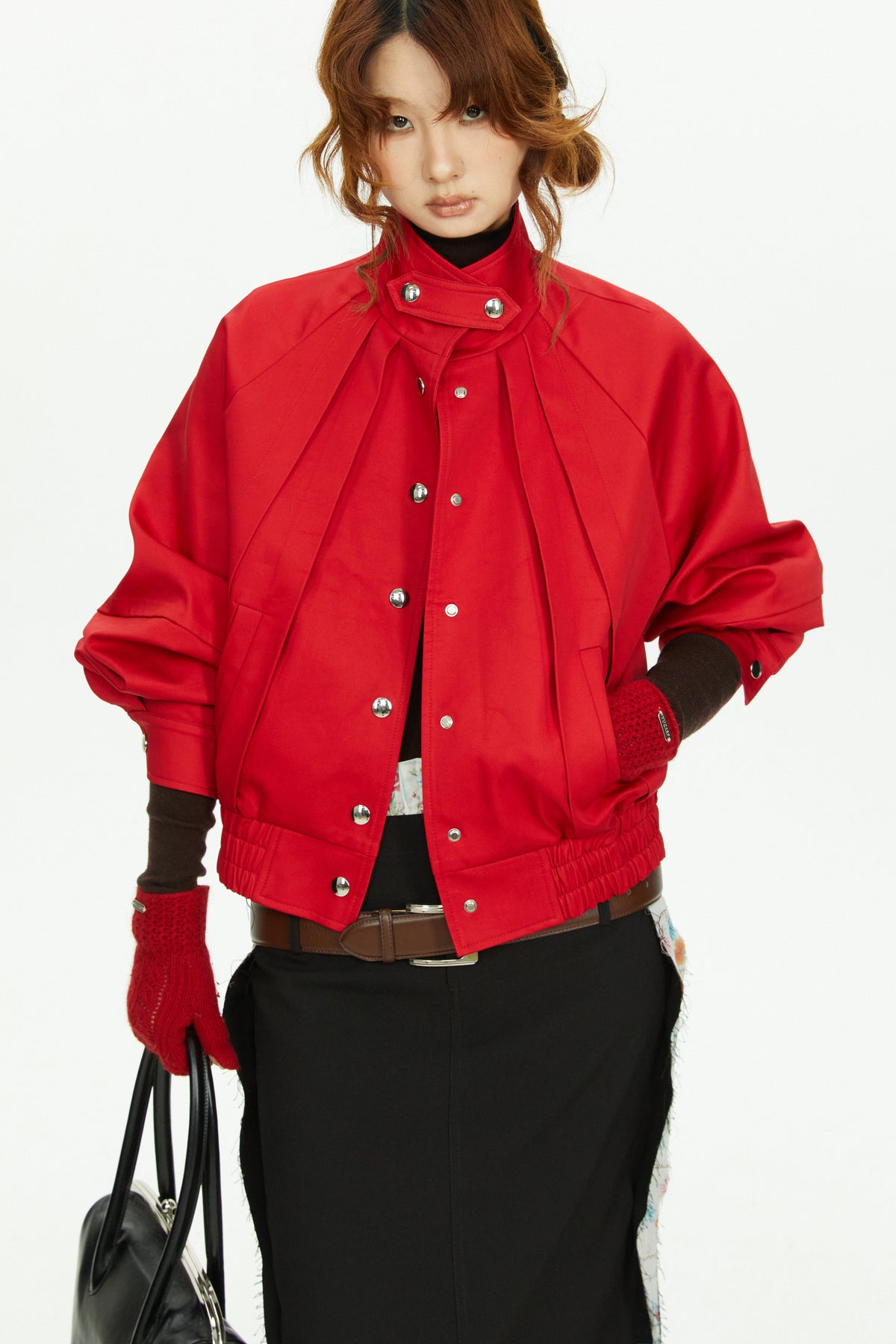Red Padded Flight Jacket