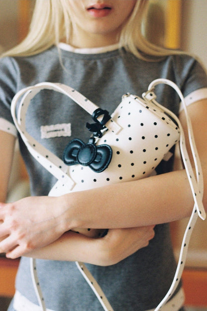 Cute Polka Dot Bucket Bag
