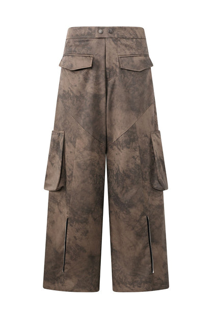 3D Panel Tie-Dye Pants