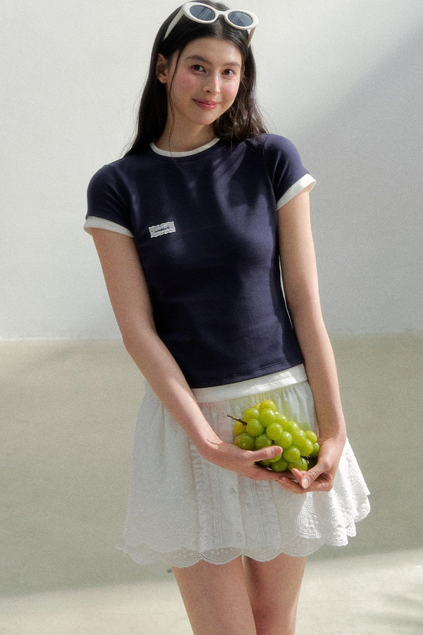 Oxygen Cotton Contrast Tee
