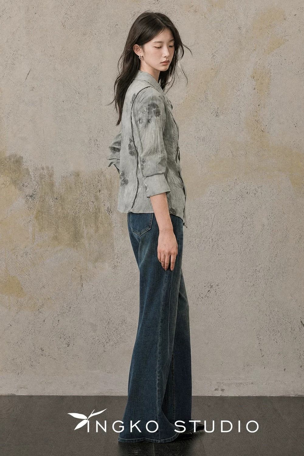 Denim Blue Flared Jeans