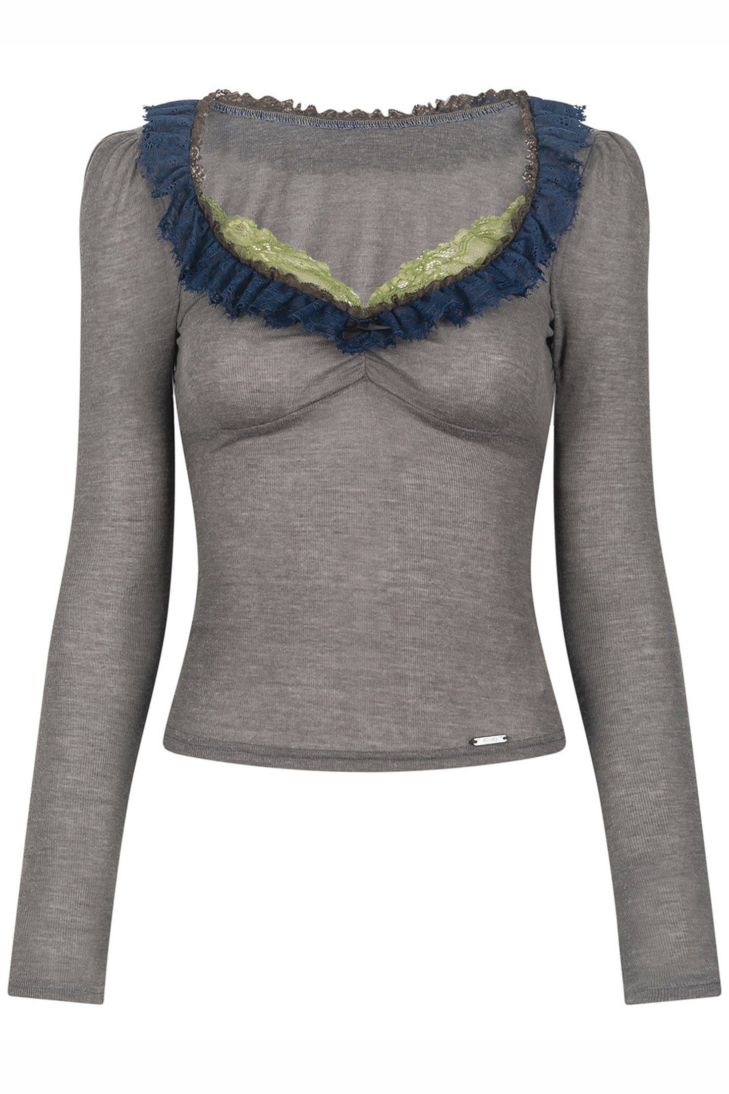 Retro Lace Collar Top