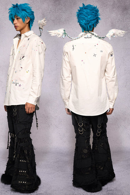 Camicia con stampa graffiti