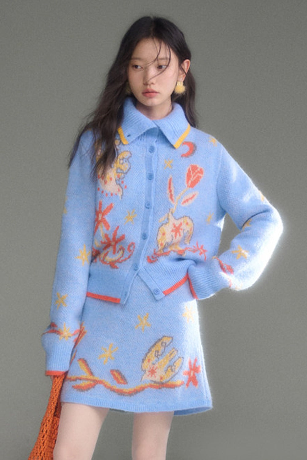 Bird Tulip Wool Knit Set-Up