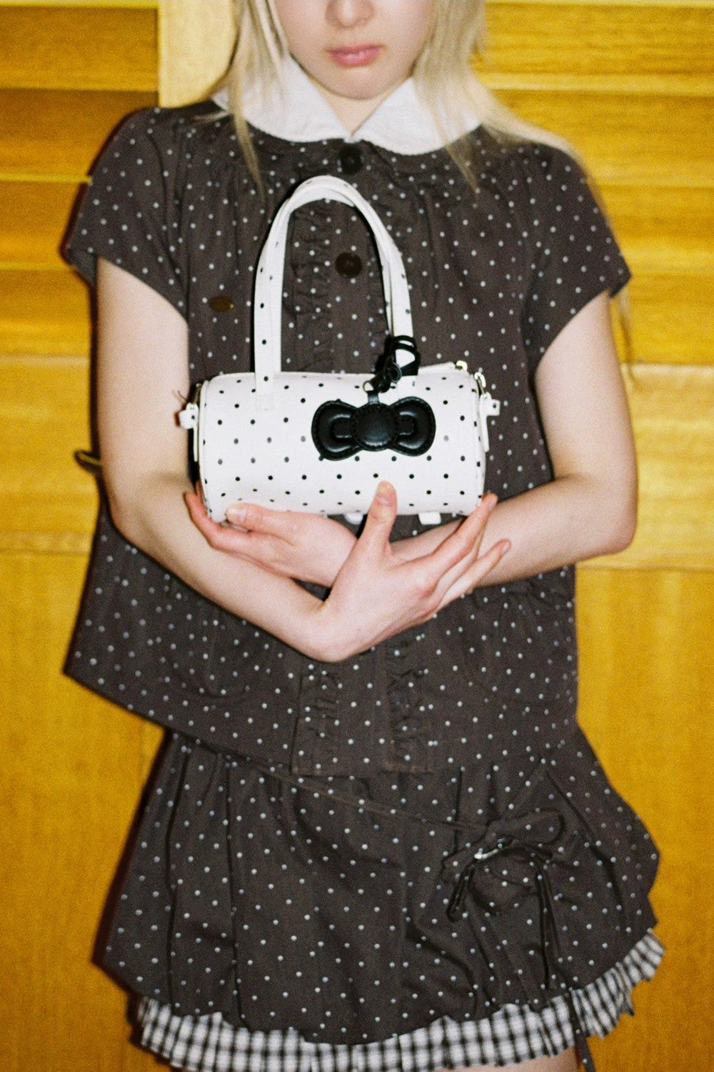 Cute Polka Dot Bucket Bag