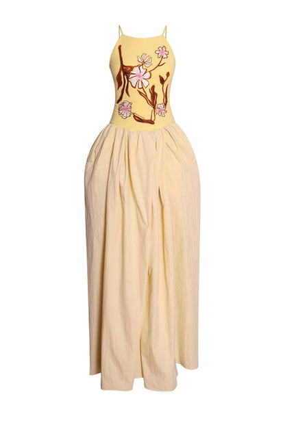 3D Embroidered Vacation Dress