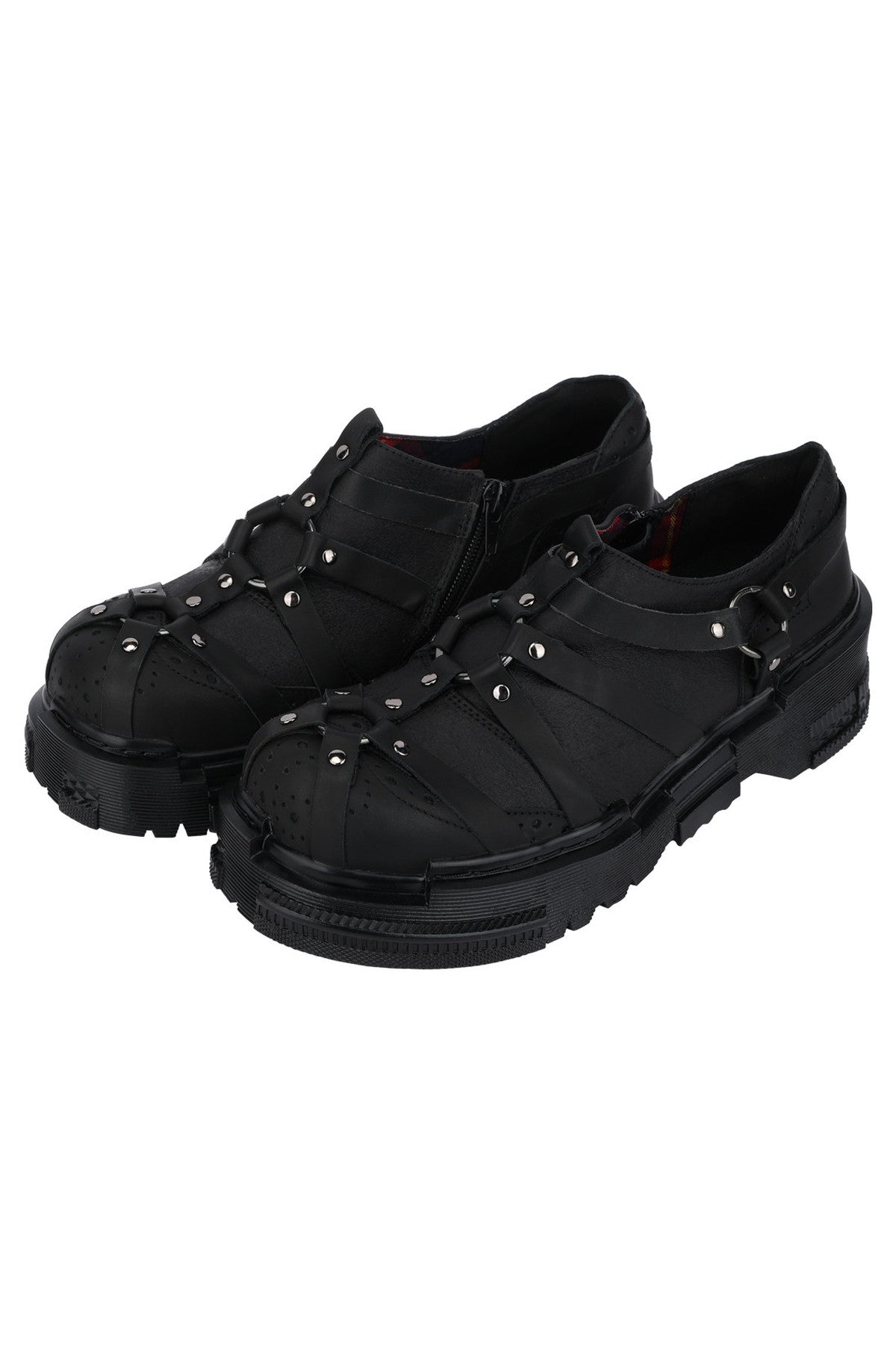 Gothic Metal Buckle Platform Shoes