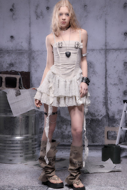 Robe nuisette en maille patchwork