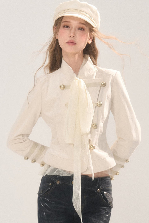 Retro Napoleon Stand Collar Jacket