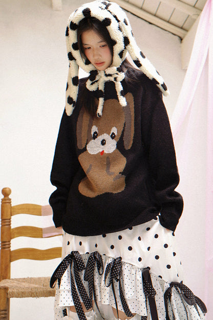 Maglione da fiaba con cucciolo