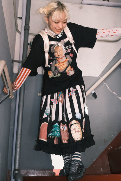 Echo Punk Collage Bear T-Shirt