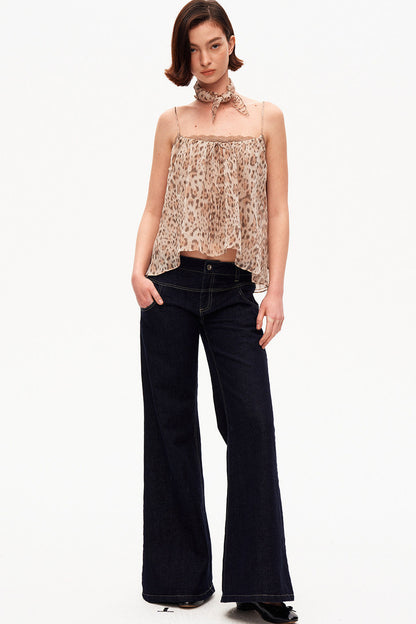 A Pose Retro Flared Jeans