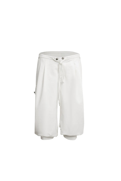 Equestrian Cargo Pleated Cuffed Pants