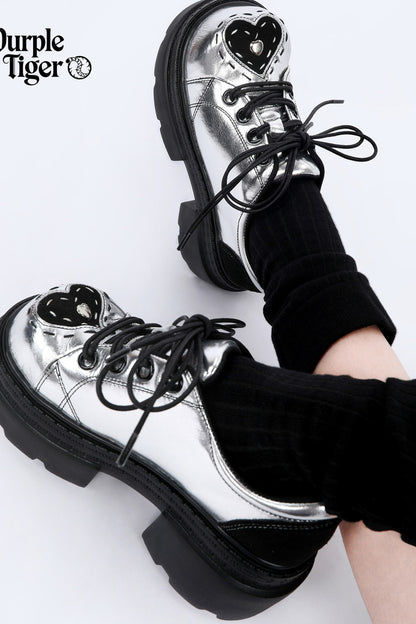 Punk Silver 6.5cm Sole Platform Shoes