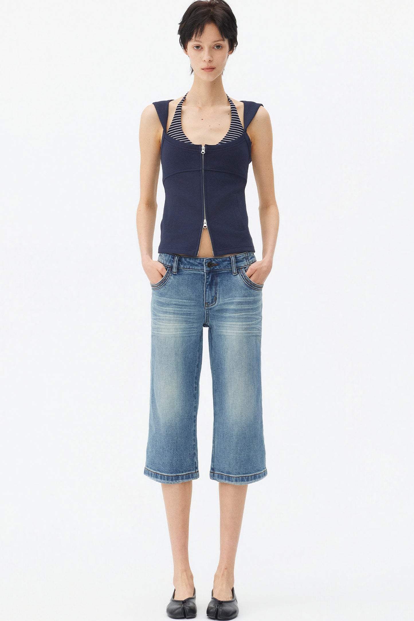 Ensemble gilet sans manches à couches aérées