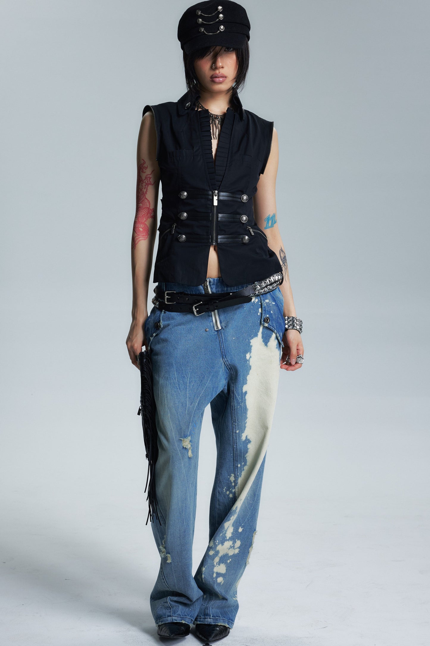Space Lace Court Vest Jacket