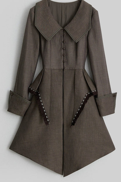 Victorian 3D Tailored Draped Deconstructed Tencel Jacket