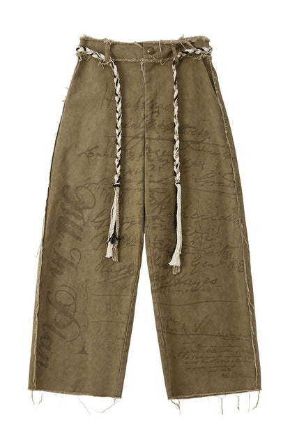 Pantalon droit imprimé