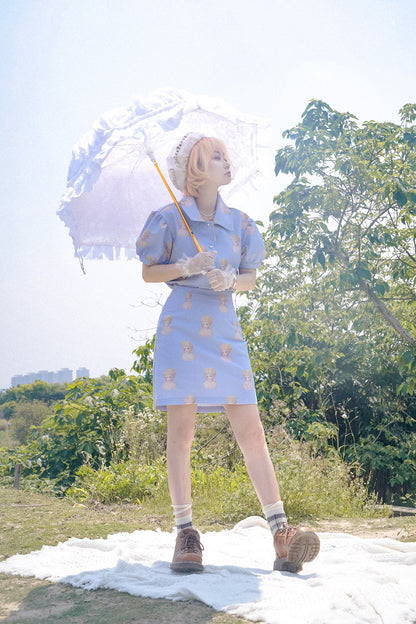 Hand-Painted Ceramic Doll Skirt