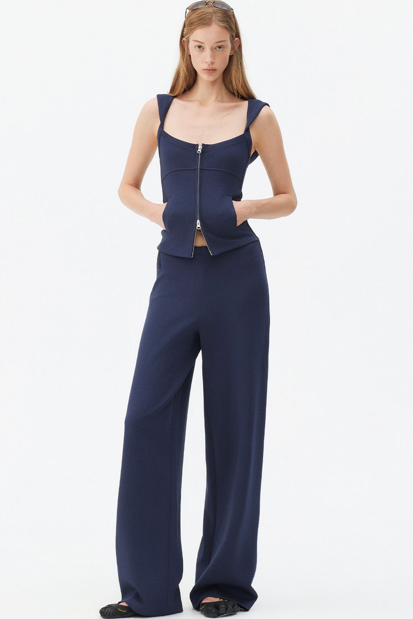 Ensemble gilet sans manches à couches aérées
