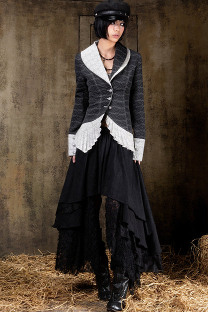 Long Multi-Layered Gothic Gauze Skirt