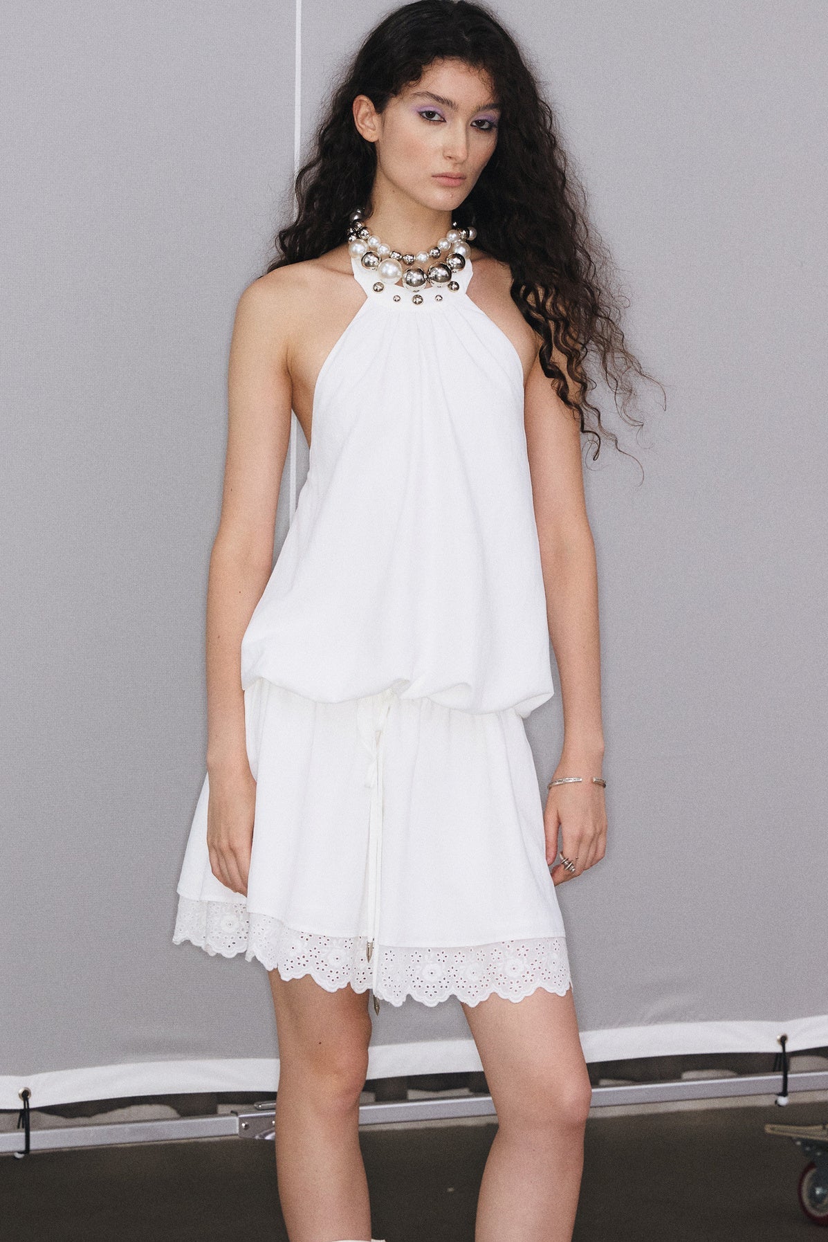 Halter Neck Rivet Dress