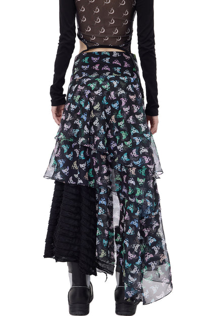 Cat Star Mesh Skirt