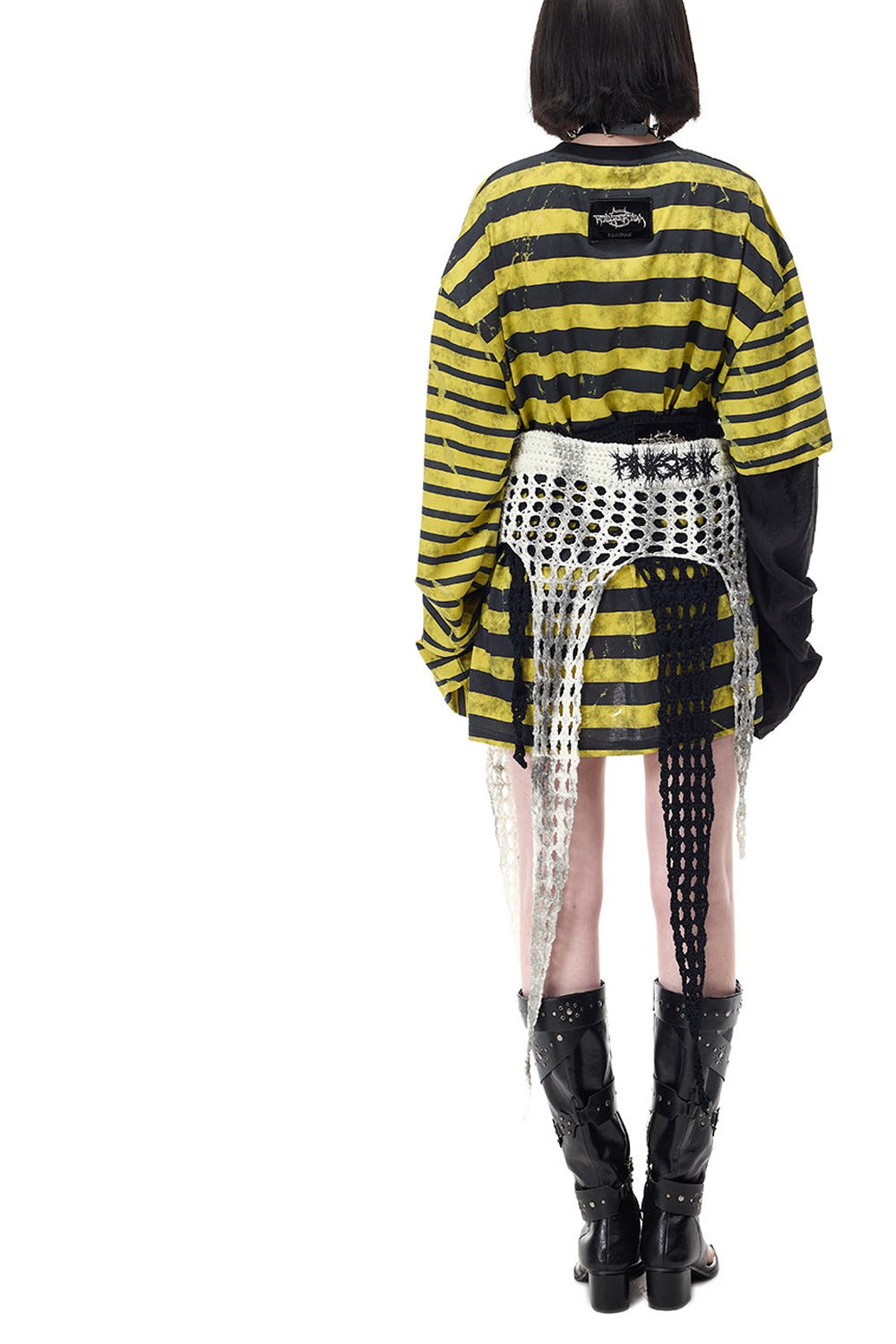 Millennium Star Embroidered Knit Skirt