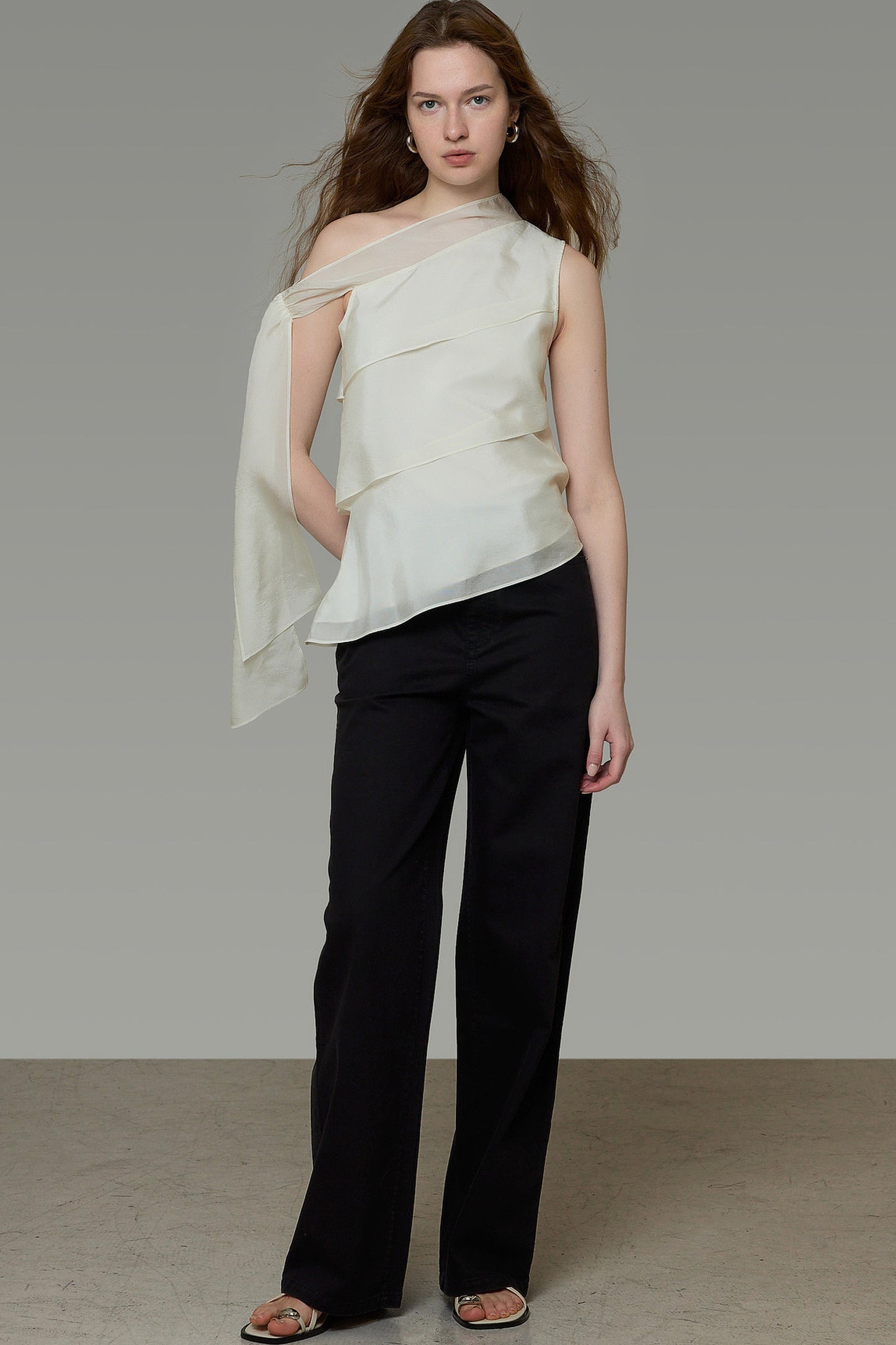 Ribbon Off-Shoulder Blouse