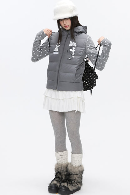 Bear Ears White Duck Down Jacket