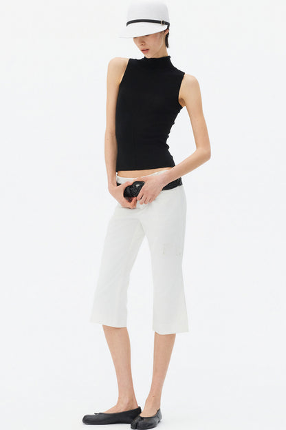 Superfine Merino Wool Seamless Turtleneck Vest