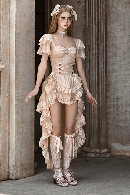 Broken Ballet Mermaid Trailing Skirt and Top Set-Up