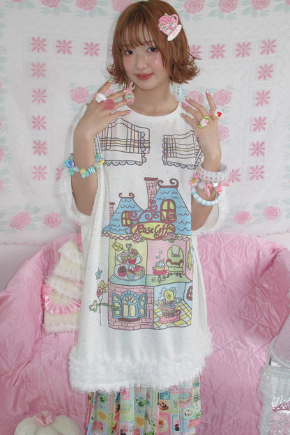 Printed Long T-Shirt Dress