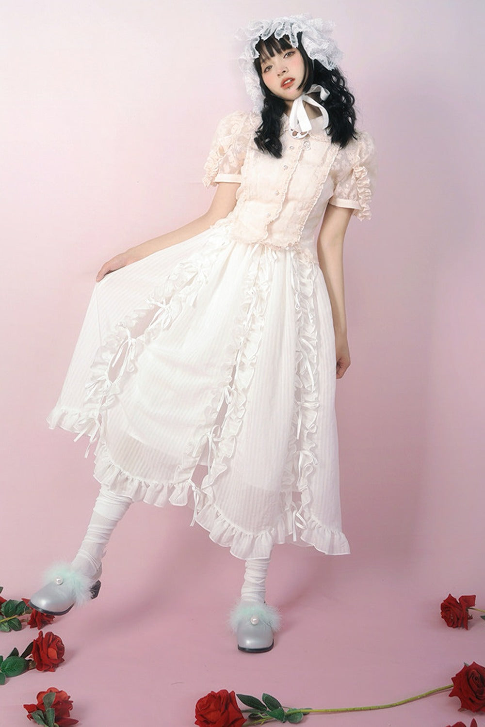Heavenly Bow Lace Skirt