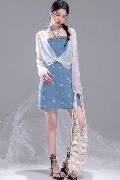 Twisted Lyocell Camisole Dress Set