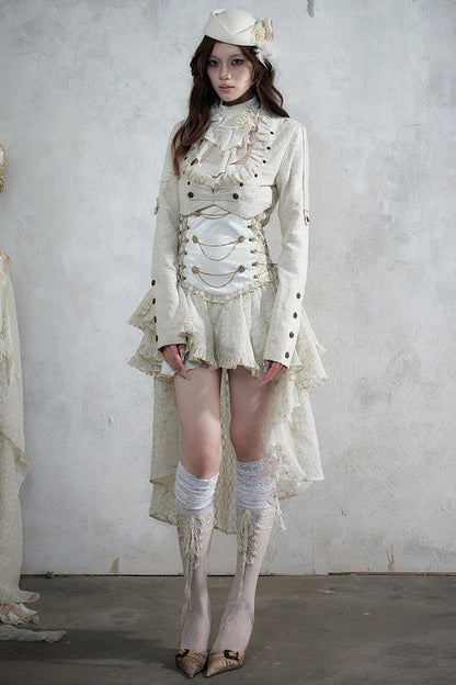 Victorian Lace Asymmetrical Dress Set-Up