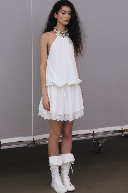Halter Neck Rivet Dress