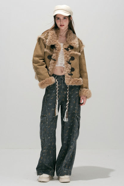 Caramel Eco-Fur Coat