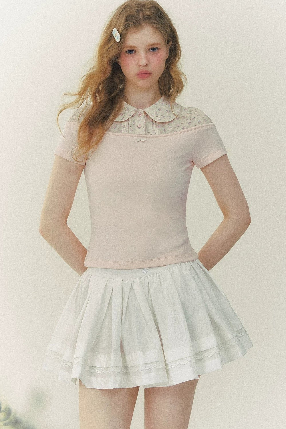 Floral Short Sleeve Blouse