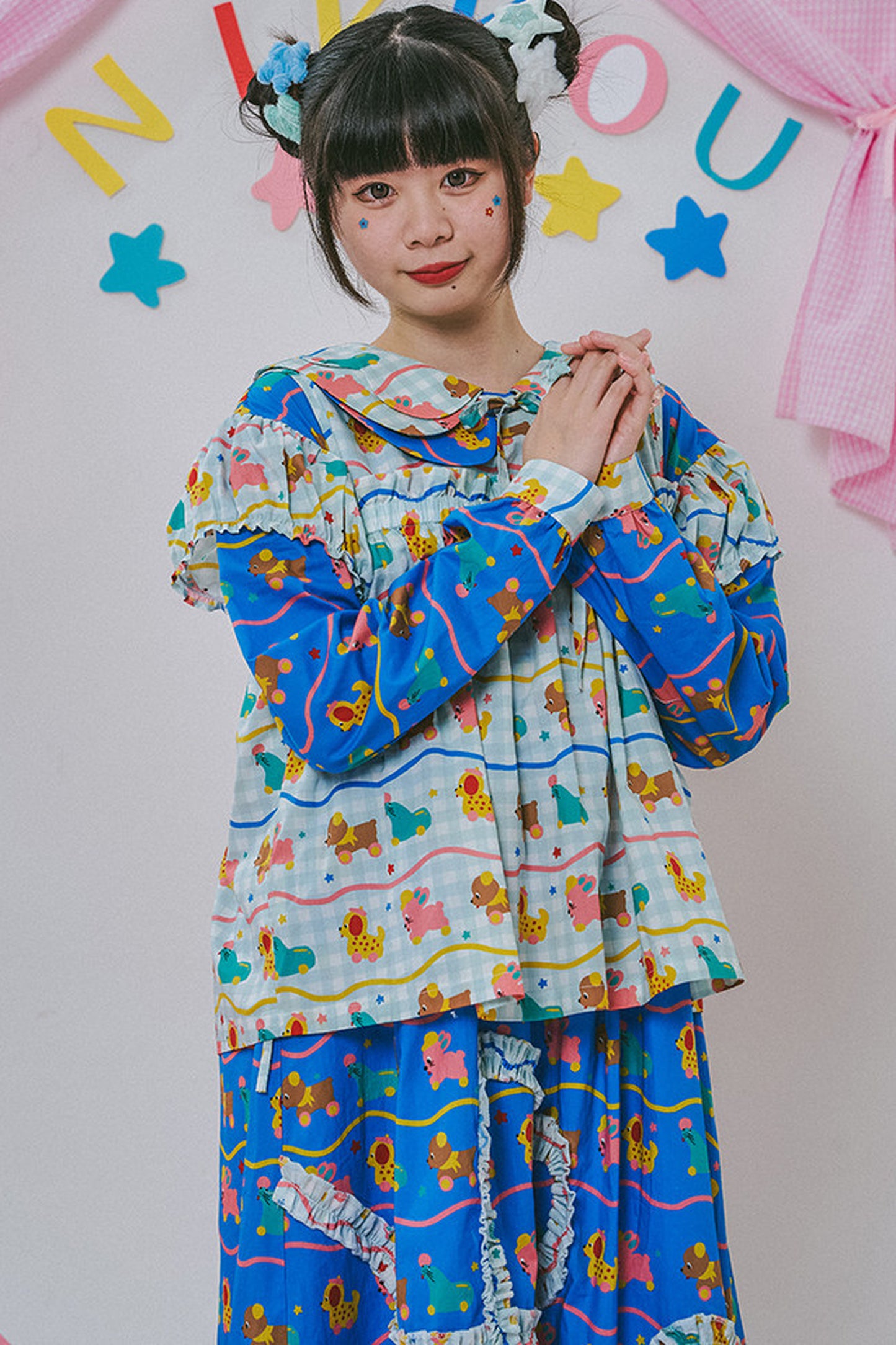 Japanese Style Floral Print Vest