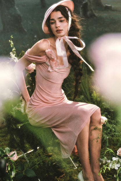 French Retro Knit Dress